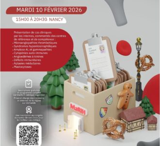 Soirée cas cliniques Grand est - flyer